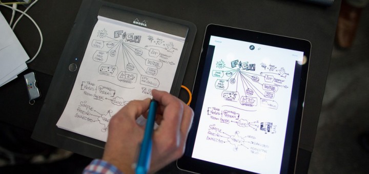 Так выглядит процесс работы с Работа на Wacom Bamboo Spark